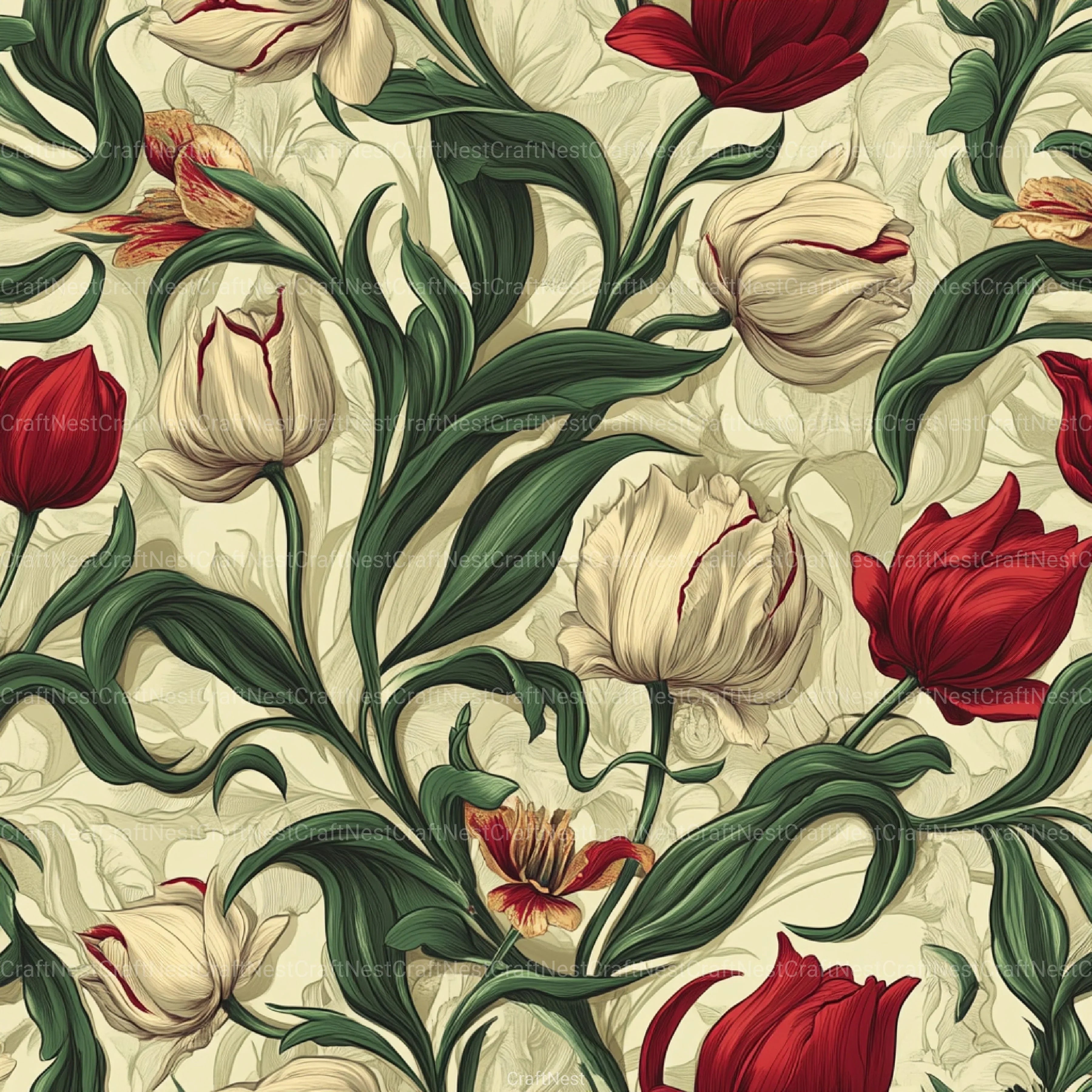 Tulipán Luxury Pattern Designs Clipart Bundle - CraftNest - Digital Crafting and Art