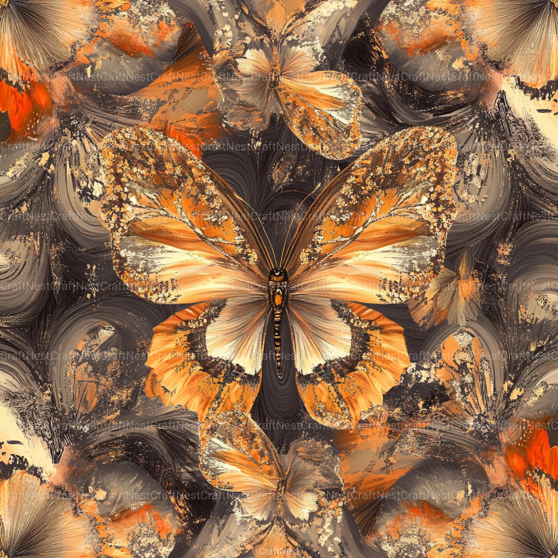 Tortoiseshell Seamless Pattern Digital Paper - CraftNest - Digital Crafting and Art