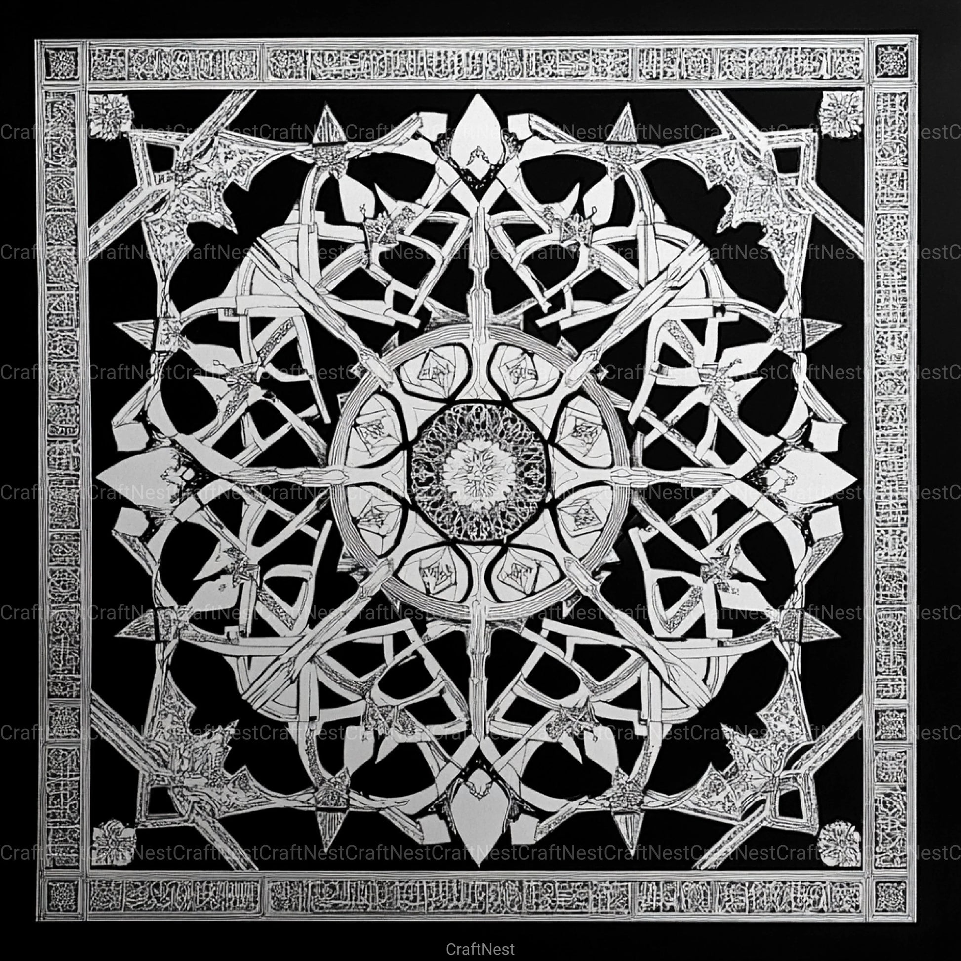 Sacred Geometry Alhambra Patterns Clipart Bundle - CraftNest - Digital Crafting and Art