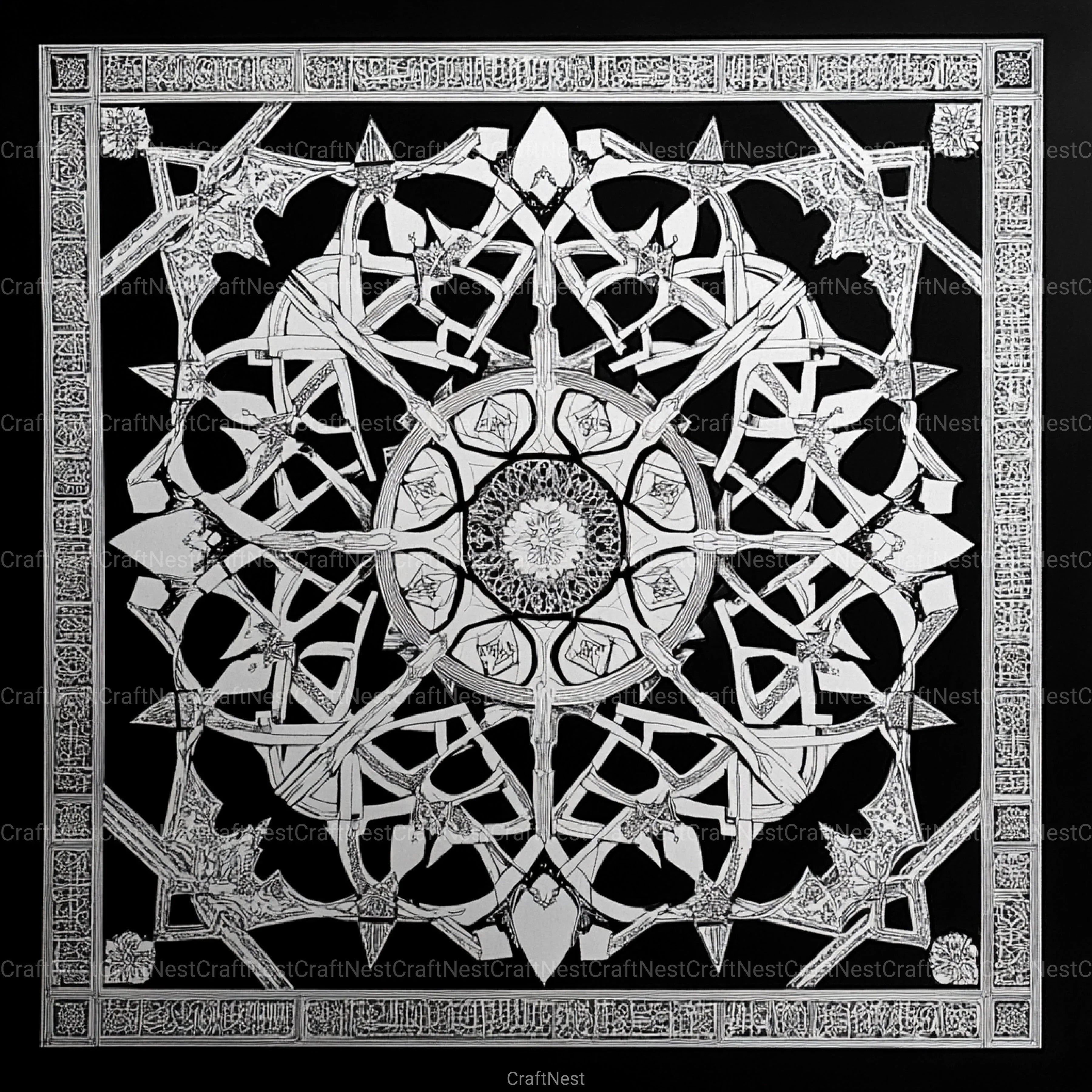 Sacred Geometry Alhambra Patterns Clipart Bundle - CraftNest - Digital Crafting and Art