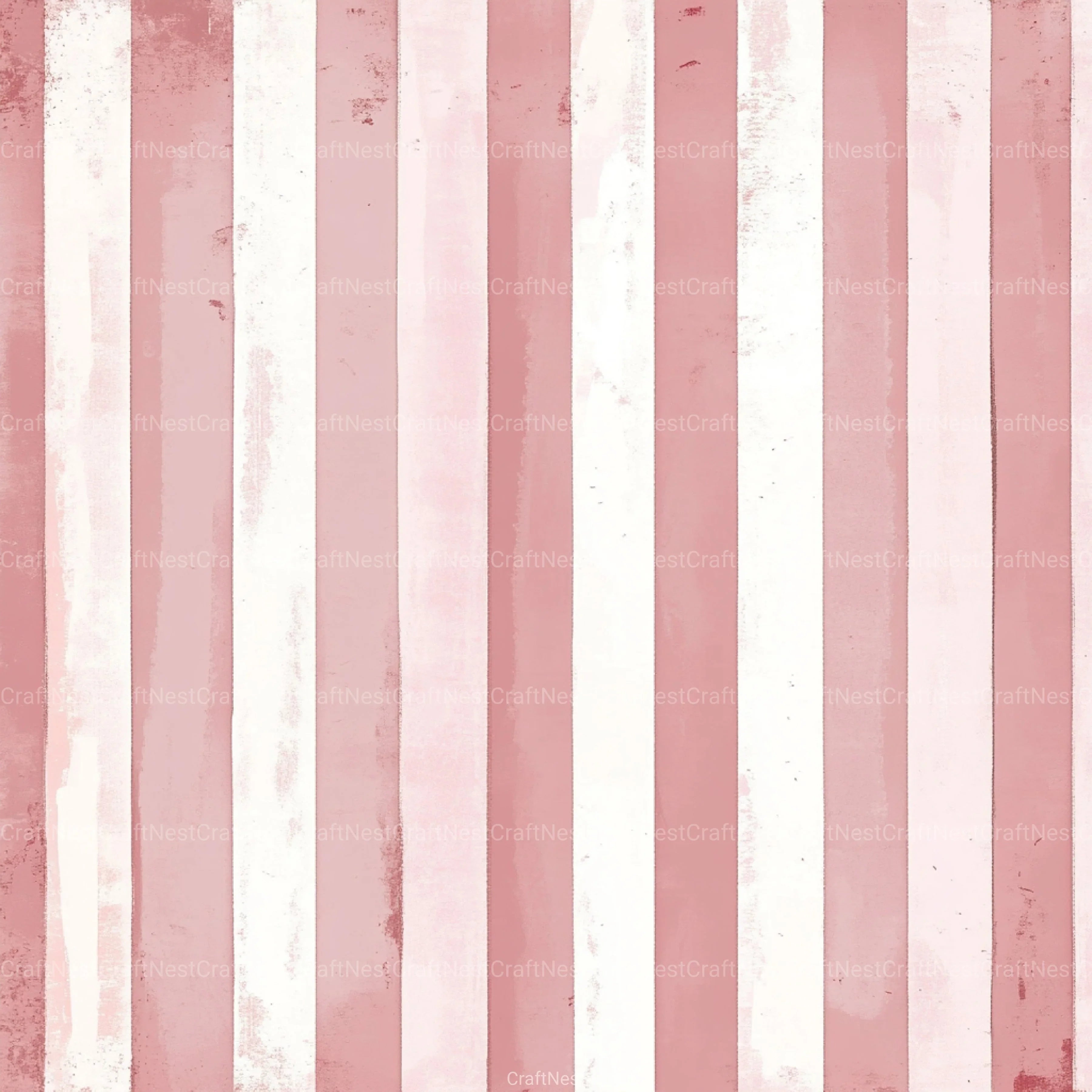 Blush Pink Stripes Pattern Digital Paper - CraftNest - Digital Crafting and Art