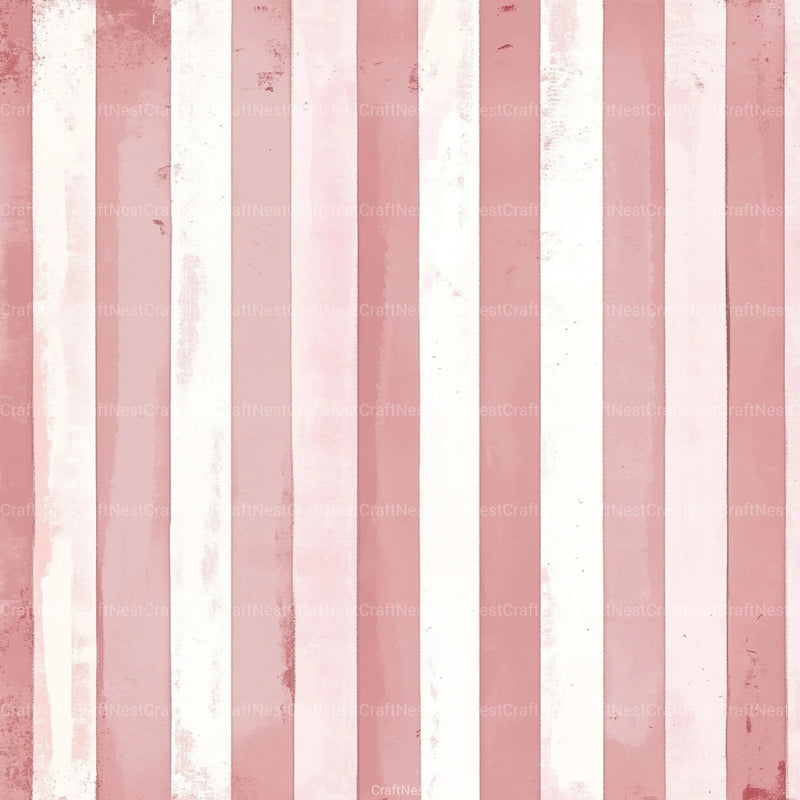 Blush Pink Stripes Pattern Digital Paper - CraftNest - Digital Crafting and Art
