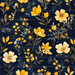 Flowers Seamless Pattern Digital Paper - CraftNest - Digital Crafting and Art