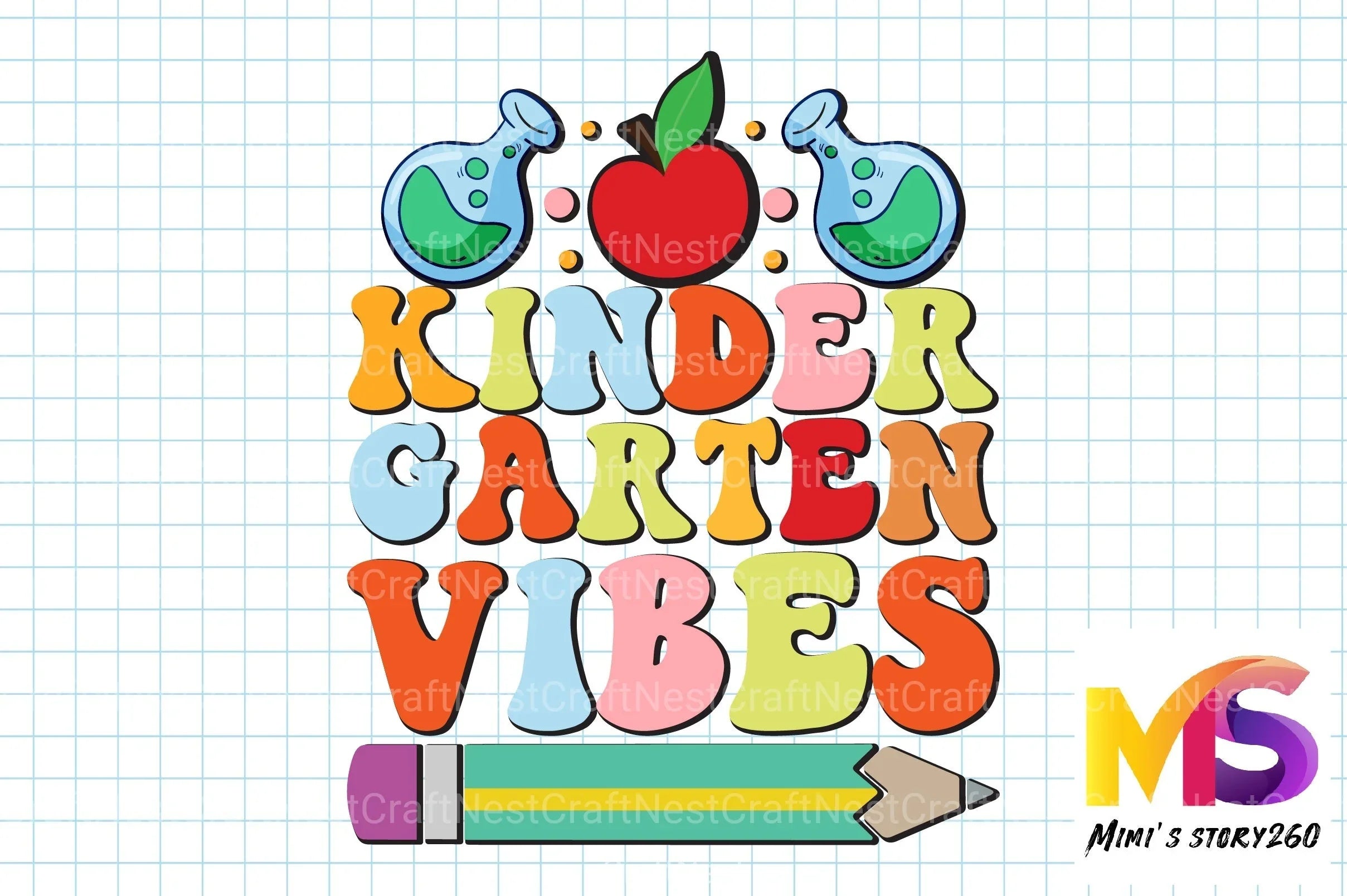 Third Grade Vibes Back to School Bundle - CraftNest - Digital Crafting and Art