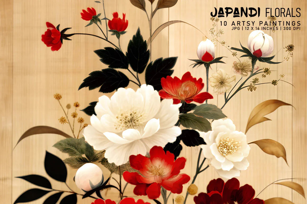 Japandi Florals - CraftNest - Digital Crafting and Art