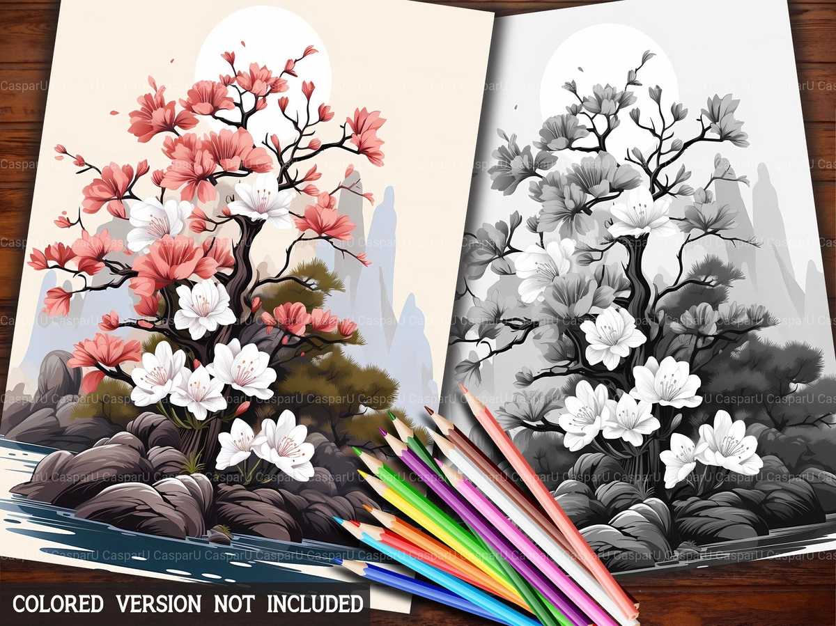 Japandi Spring Coloring Books - CraftNest