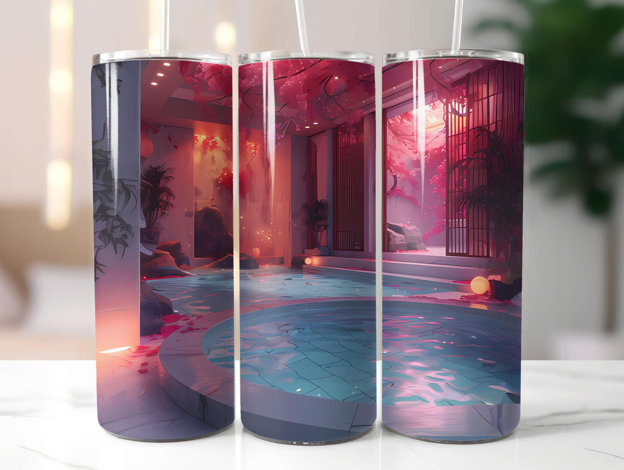 Japandi Summer 4 Tumbler Wrap - CraftNest - Digital Crafting and Art