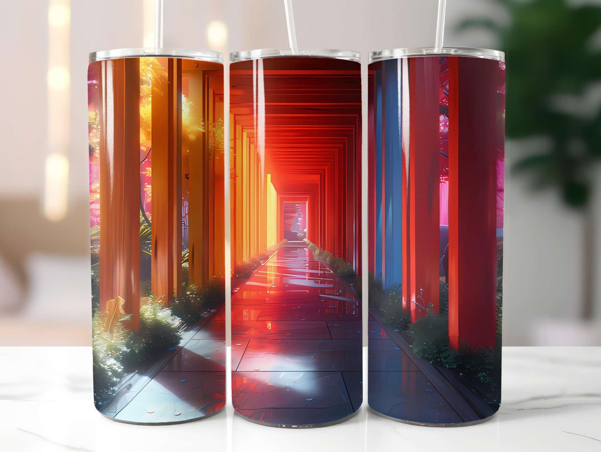 Japandi Summer 4 Tumbler Wrap - CraftNest - Digital Crafting and Art