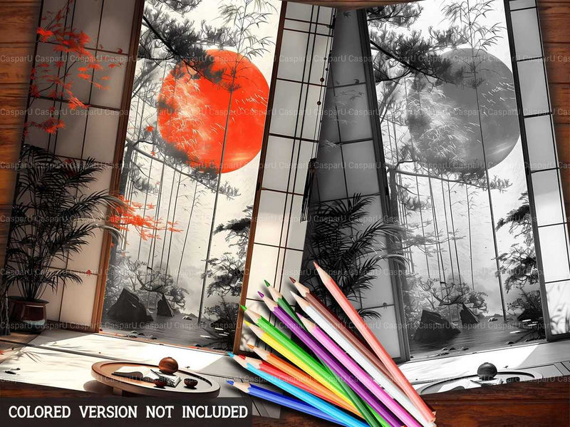Japandi Summer Coloring Books - CraftNest - Digital Crafting and Art