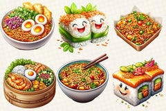 Japanese Fast Food Clipart Bundle - CraftNest - Digital Crafting and Art