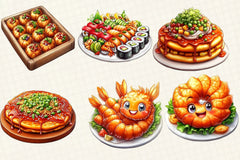 Japanese Fast Food Clipart Bundle - CraftNest - Digital Crafting and Art
