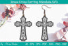 Jesus Cross Earring Mandala SVG Bundle