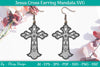 Jesus Cross Earring Mandala SVG Bundle