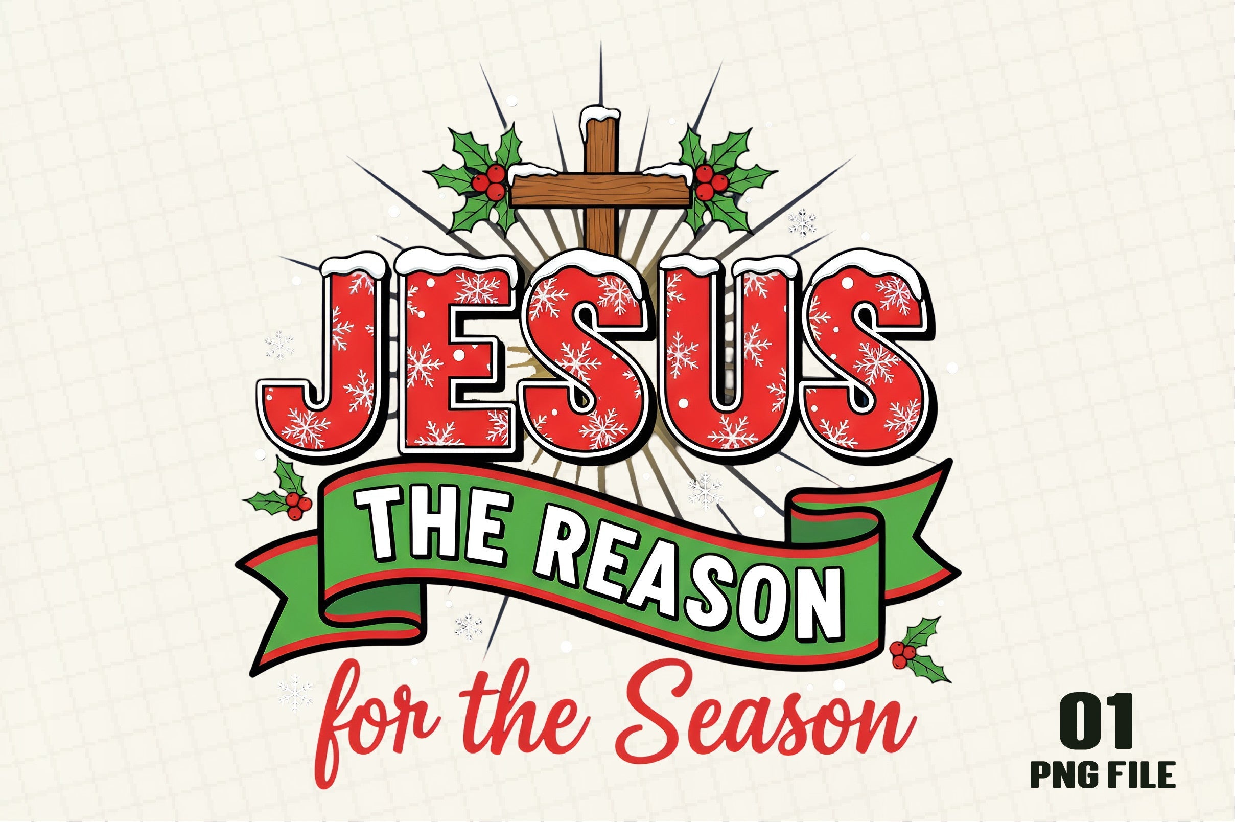 Jesus Is The Reason Christmas Clipart Bundle