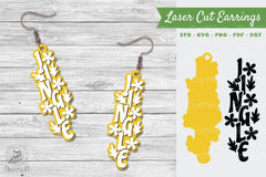 Jingle Laser Cut Earrings SVG Bundle - CraftNest - Digital Crafting and Art