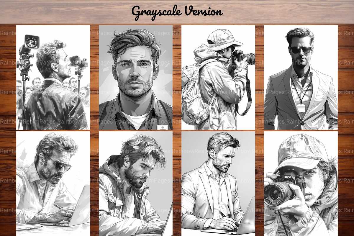 Journalist Coloring Books - CraftNest - Digital Crafting and Art