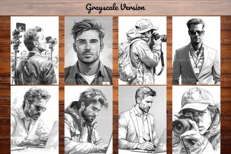 Journalist Coloring Books - CraftNest - Digital Crafting and Art
