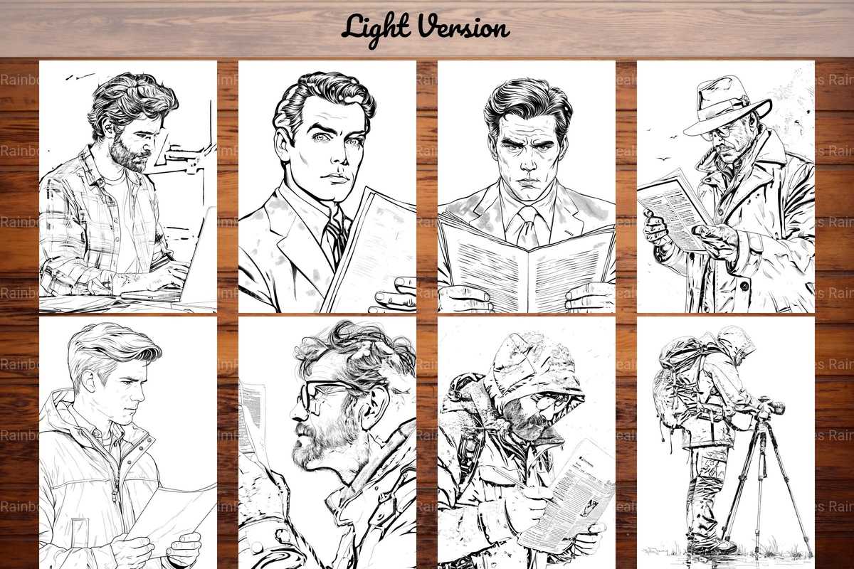 Journalist Coloring Books - CraftNest - Digital Crafting and Art
