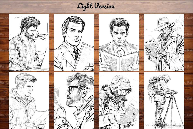 Journalist Coloring Books - CraftNest - Digital Crafting and Art