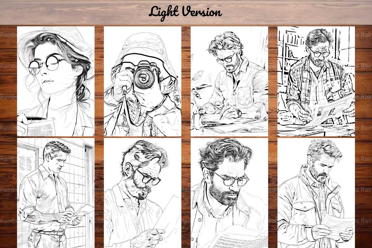 Journalist Coloring Books - CraftNest - Digital Crafting and Art