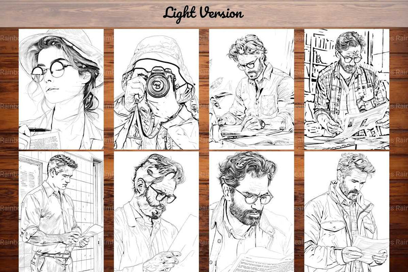 Journalist Coloring Books - CraftNest - Digital Crafting and Art