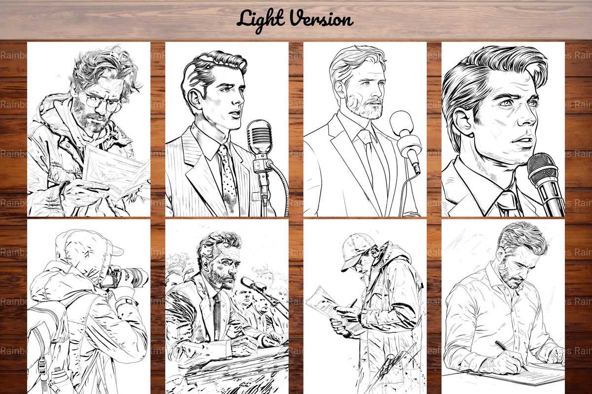 Journalist Coloring Books - CraftNest - Digital Crafting and Art