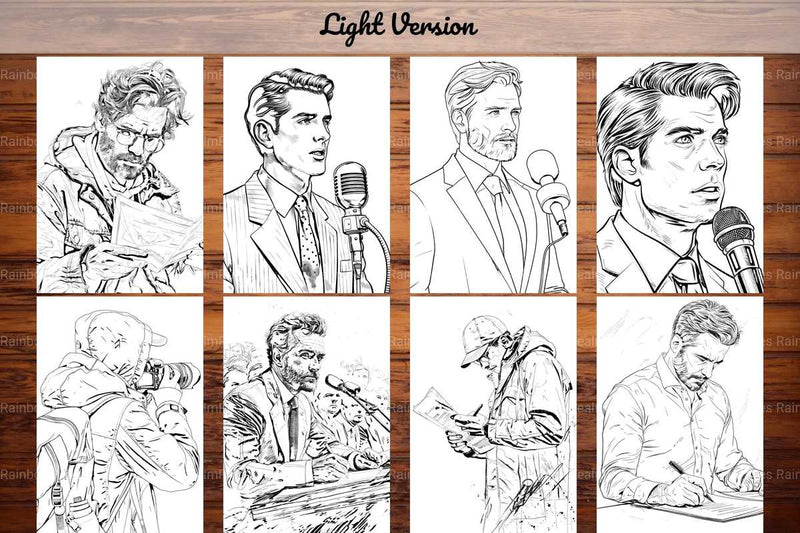 Journalist Coloring Books - CraftNest - Digital Crafting and Art
