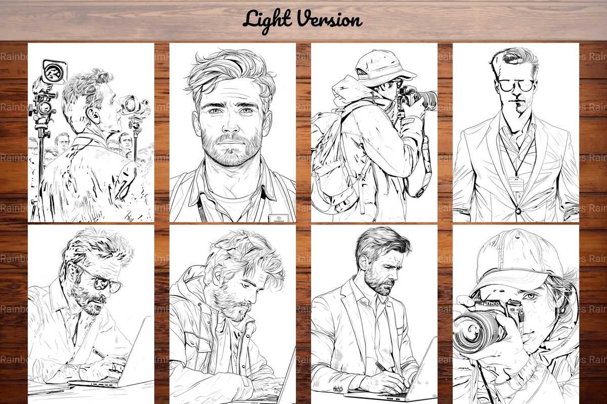 Journalist Coloring Books - CraftNest - Digital Crafting and Art