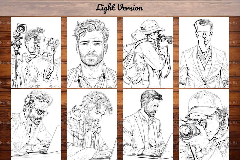 Journalist Coloring Books - CraftNest - Digital Crafting and Art