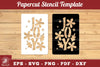 Joy Papercut Stencil Clipart Bundle