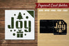Joy Papercut Card Holder SVG Bundle
