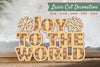Joy to the World 3D Lasercut Decoration Clipart Bundle