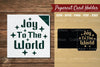 Joy to the World Papercut Card Holder SVG Bundle