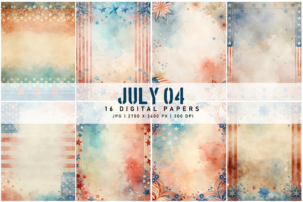 July 4th Digital Papers