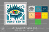 Juneteen Eye 3D Layered Papercut SVG Bundle