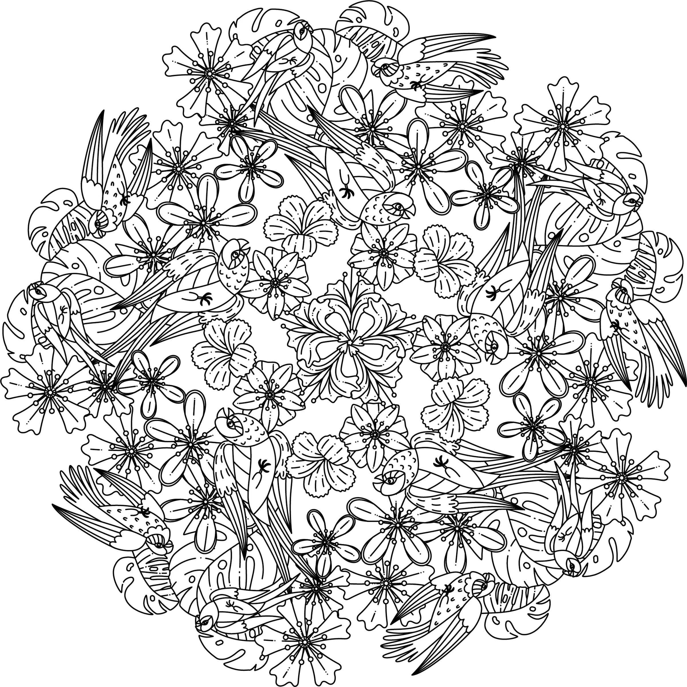 Colorist Heaven Jungle Coloring Book - CraftNest - Digital Crafting and Art