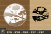 Kangaroo in Forest Ornament Sticker Clipart Bundle