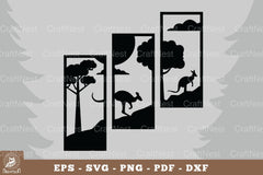 Kangaroo in the Forest Home Decor Clipart Bundle - CraftNest - Digital Crafting and Art