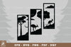 Kangaroo in the Forest Home Decor Clipart Bundle