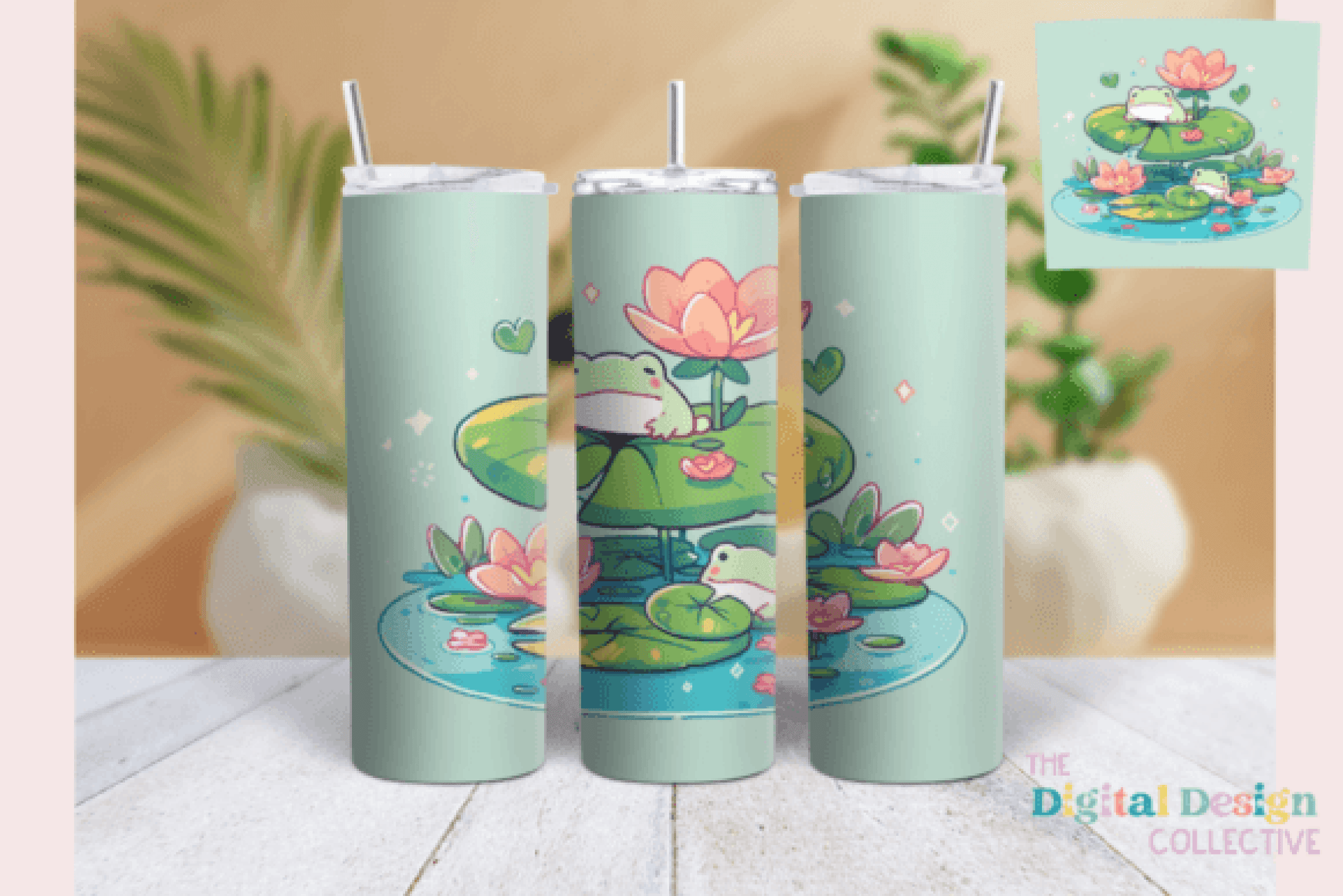 Mushroom Frogs Tumbler Wrap Bundle - CraftNest - Digital Crafting and Art