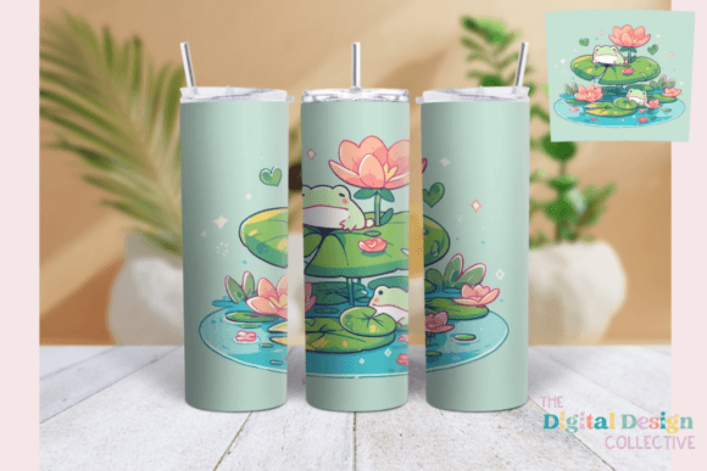 Mushroom Frogs Tumbler Wrap Bundle - CraftNest - Digital Crafting and Art