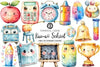 Kawaii School Clipart Bundle