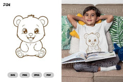 Kawaii Bear Cute Animal Clipart Bundle - CraftNest - Digital Crafting and Art