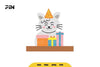 Kawaii Birthday Cat SVG Bundle