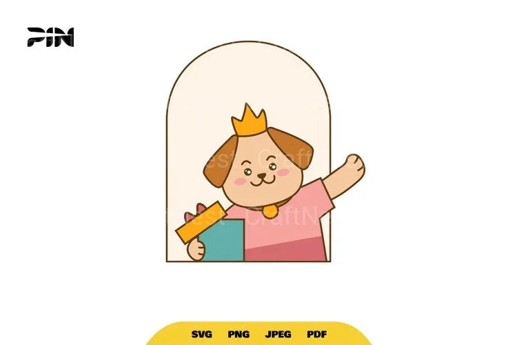 Kawaii Birthday Dog SVG Bundle - CraftNest - Digital Crafting and Art