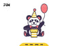 Kawaii Panda Birthday Animal Clipart Bundle