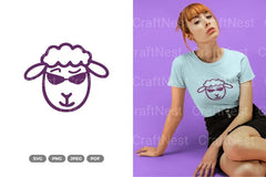 Kawaii Cool Sheep Clipart Bundle - CraftNest - Digital Crafting and Art