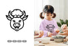 Kawaii Cow Chef Doodle Animal Clipart Bundle
