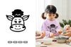 Kawaii Cow Chef Doodle Animal Clipart Bundle