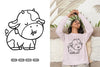 Kawaii Cow Doodle Animal Clipart Bundle